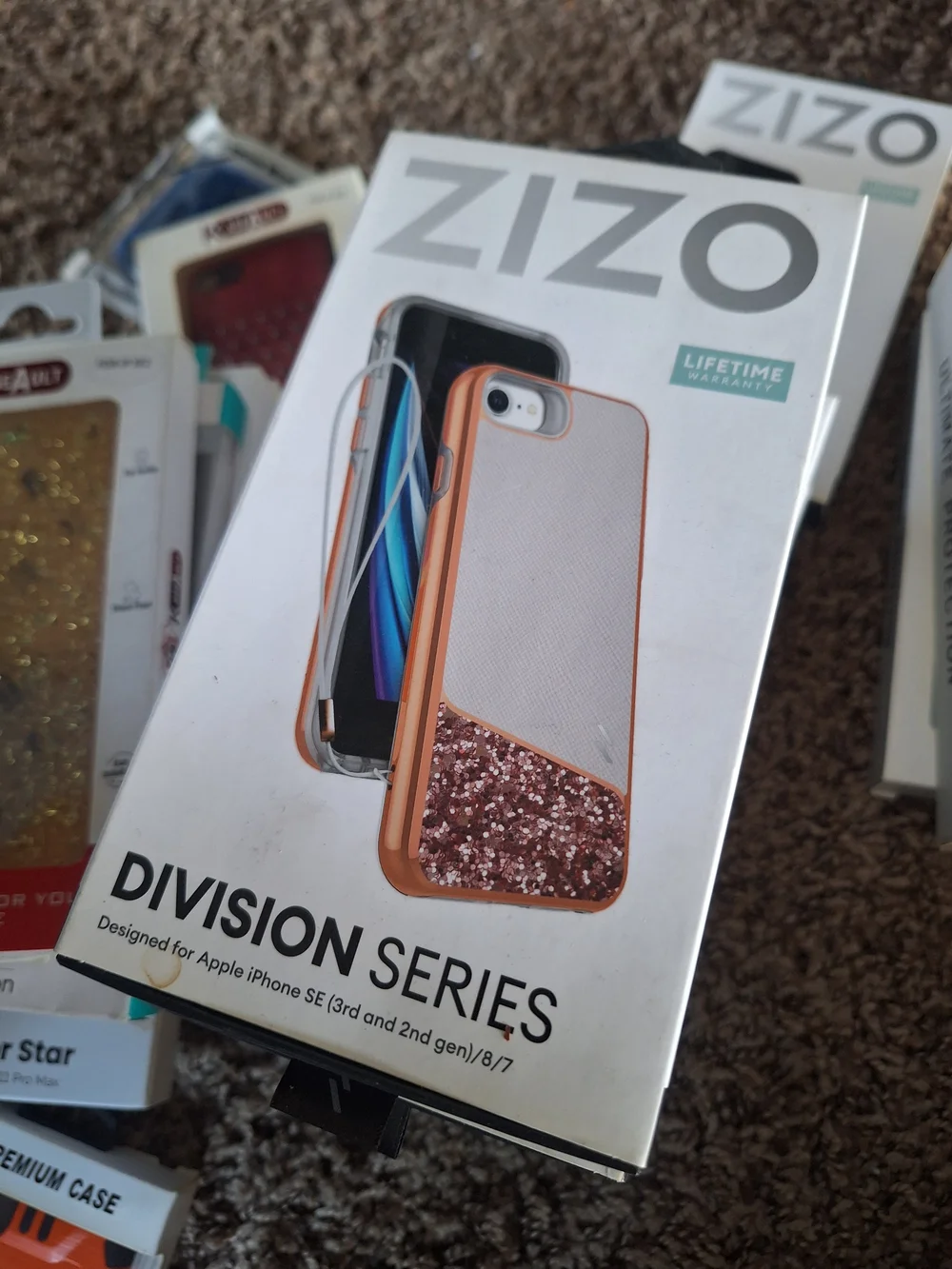 Division Series Protective Case for iPhone SE/8/7 - Black